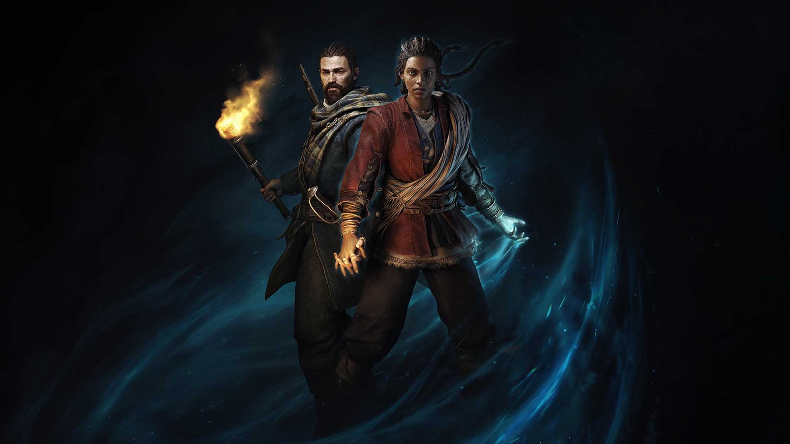 SMV_FOCUS_Reid_and_Anthea_key_art_FINAL_1920x1080_NoLogo_V2-1 Personagens Red e Antea do jogo Banishers: ghosts of New Eden