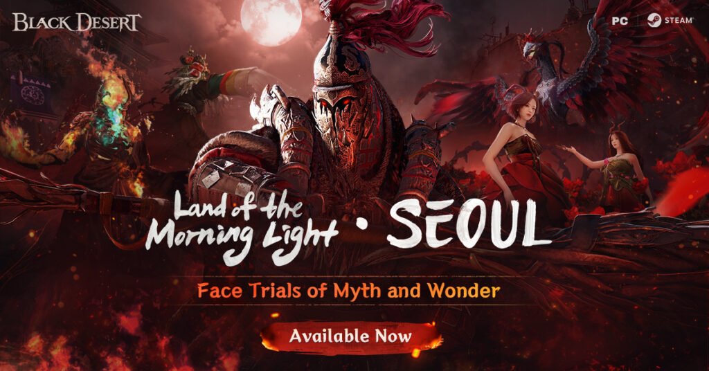 A alvorada chega em Black Desert Online com Terra do Amanhecer: Seul já disponível