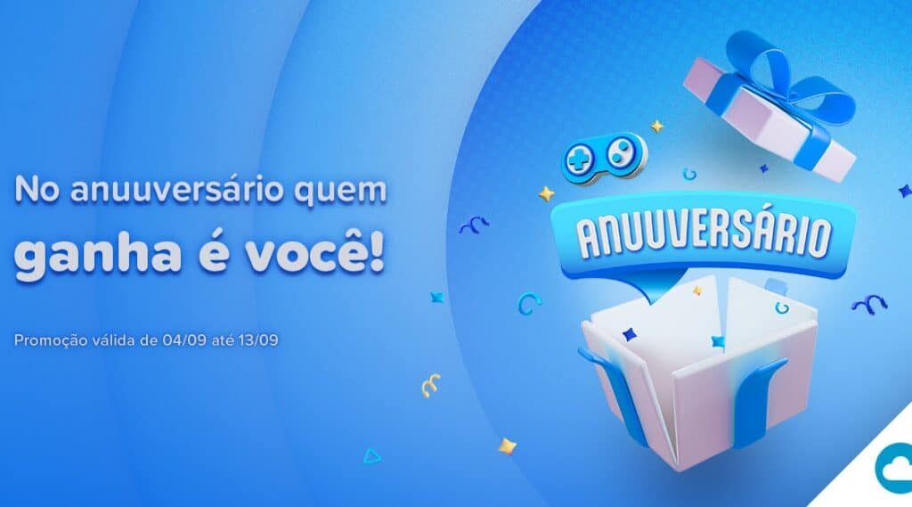 Promoção de aniversario Nuuvem 13 anos